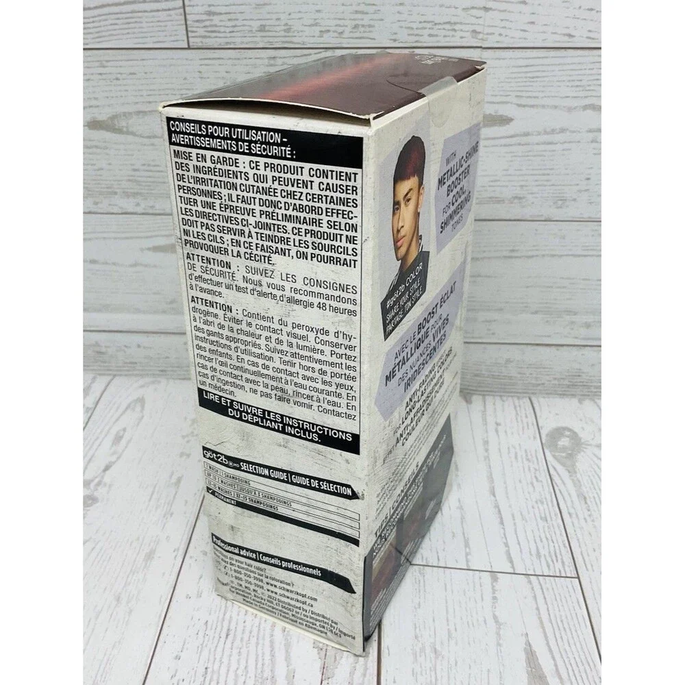 Got2B Metallics Permanent Hair Color M65 Ultra Deep Red